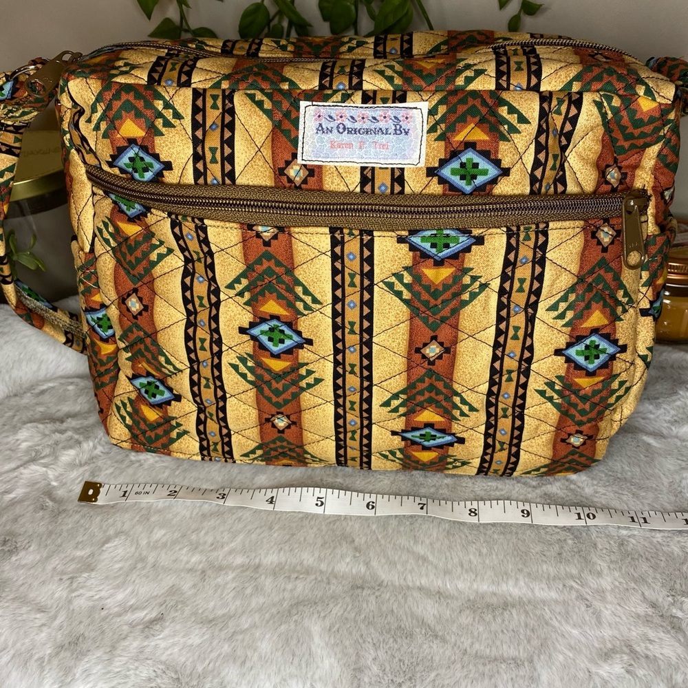 Multicolor Western Print Shoulder Purse-100% Durable Cotton - Picture 5 of 8